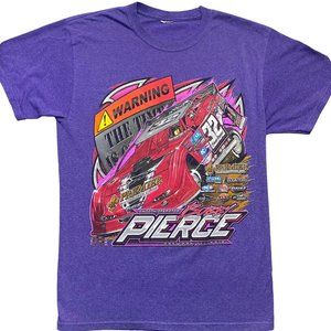 Bobby Pierce T Shirt Size Large Dirt Track Racing Double Sided Graphic Print #32